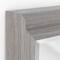 Head West Grey Wood Framed Beveled Accent Vanity Mirror